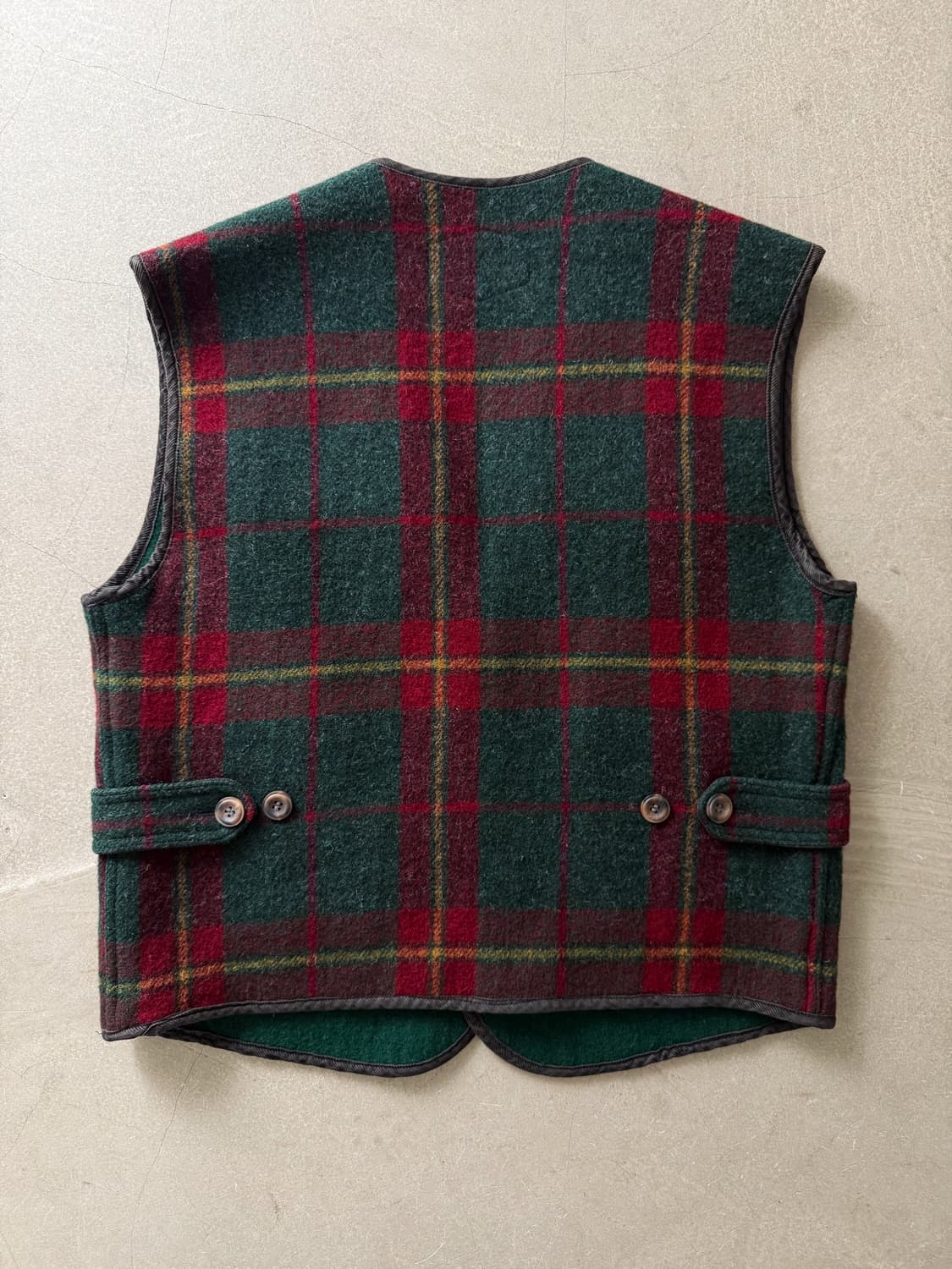 90s Woolrich Check Wool Hunting Vest 상품이미지2