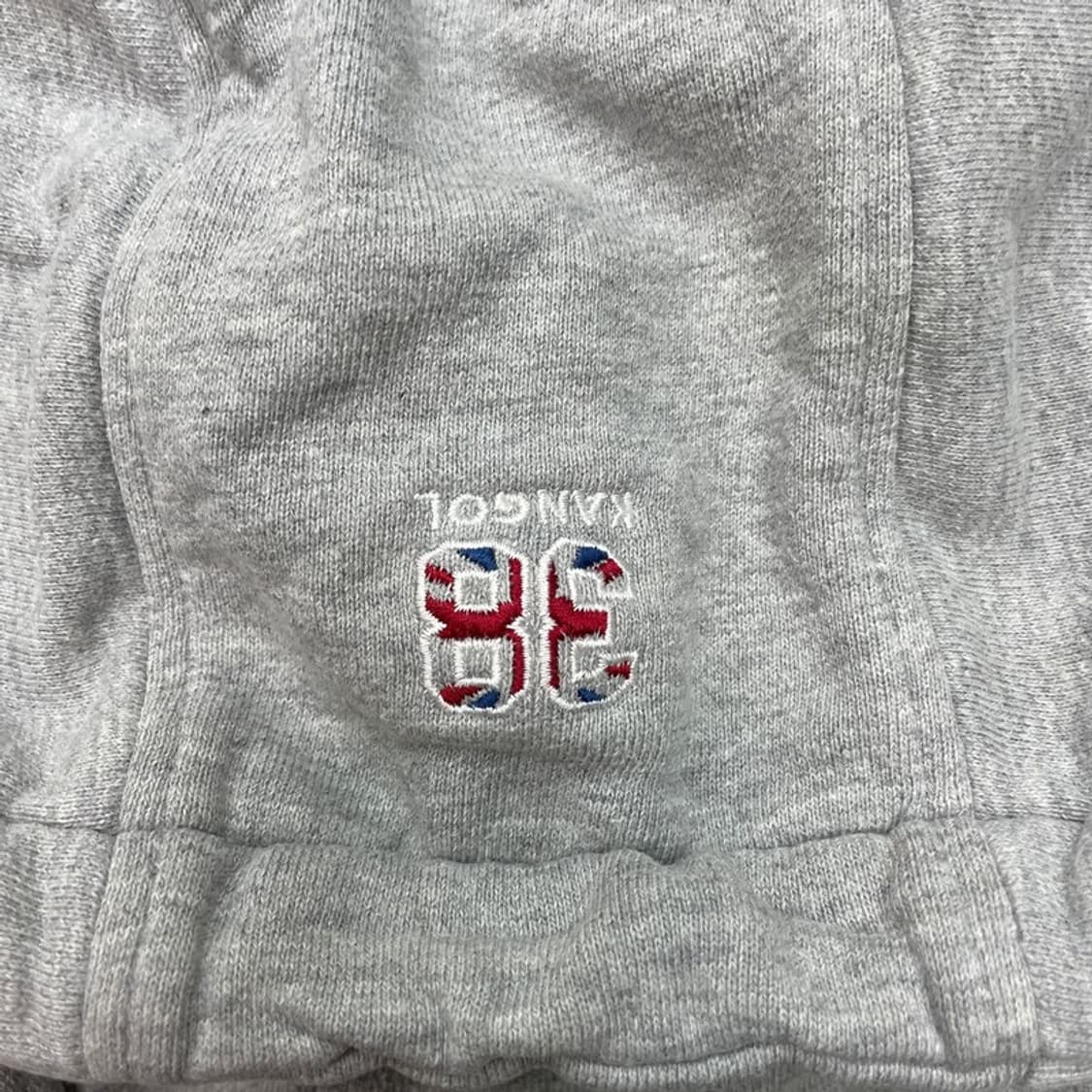 KANGOL 로고 후디 그레이 XL 상품이미지3