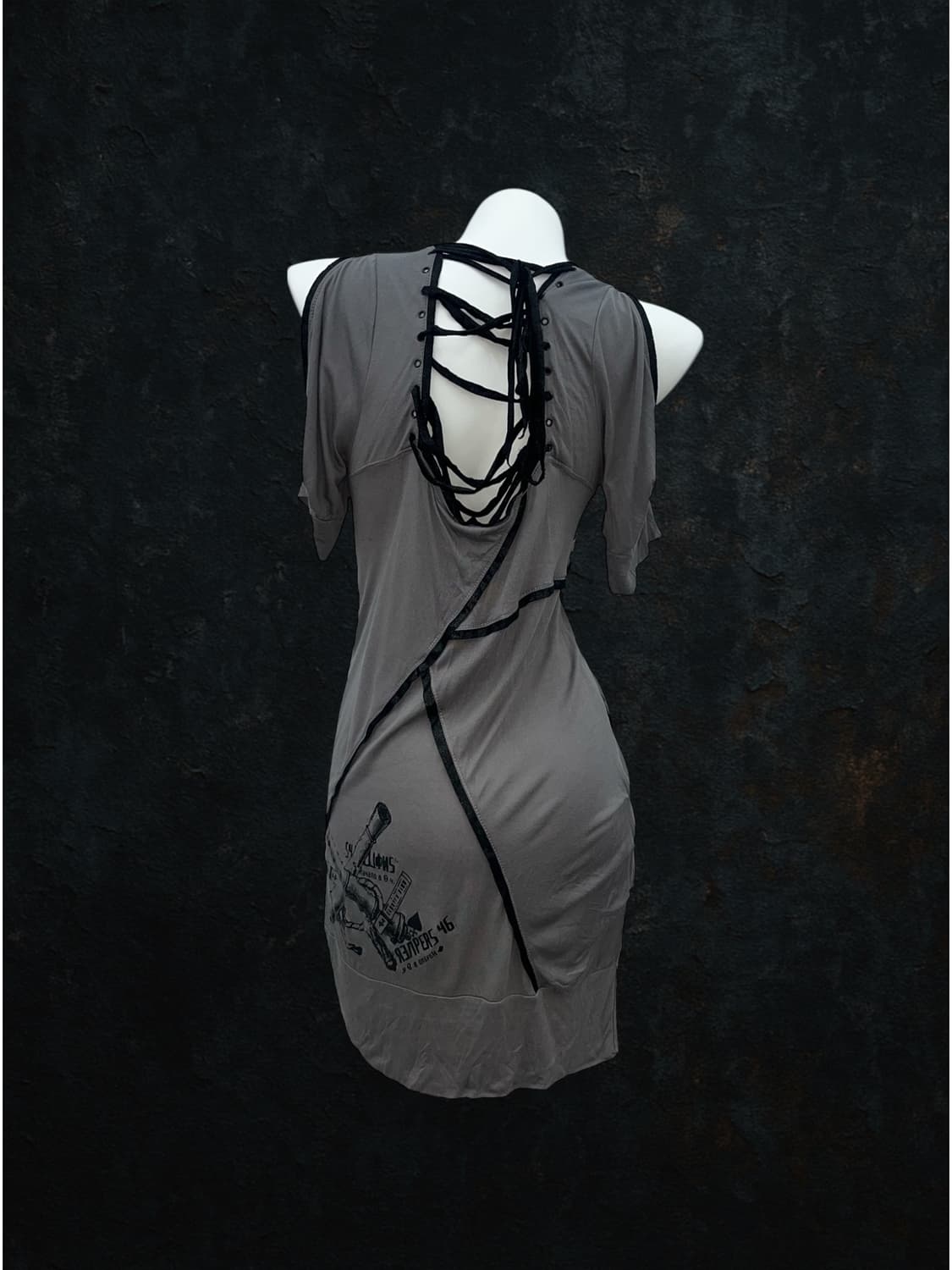 'SALVAGE' back string printing one-piece 상품이미지4
