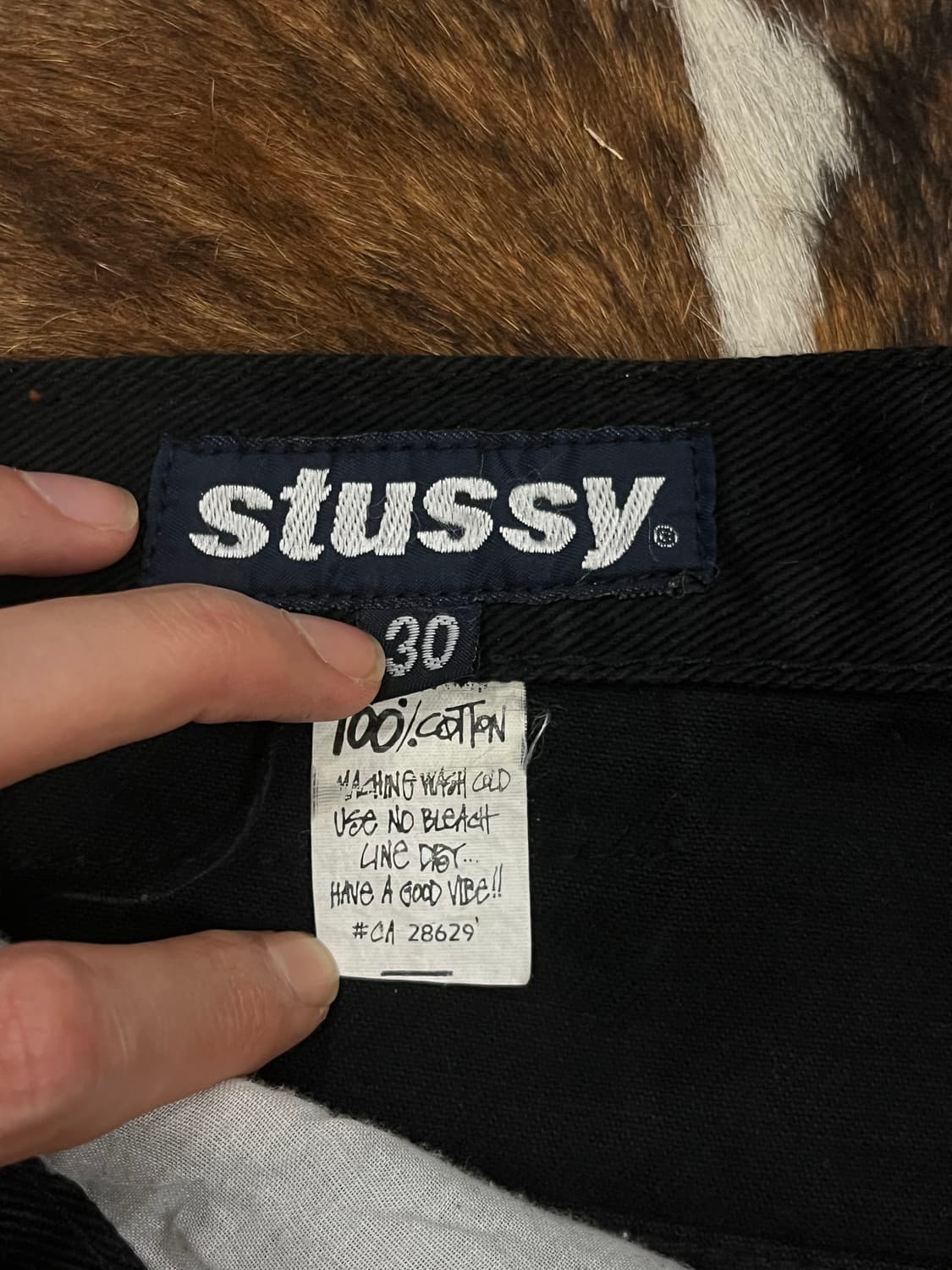 90s STUSSY USA DENIM JORTS (30) 상품이미지8