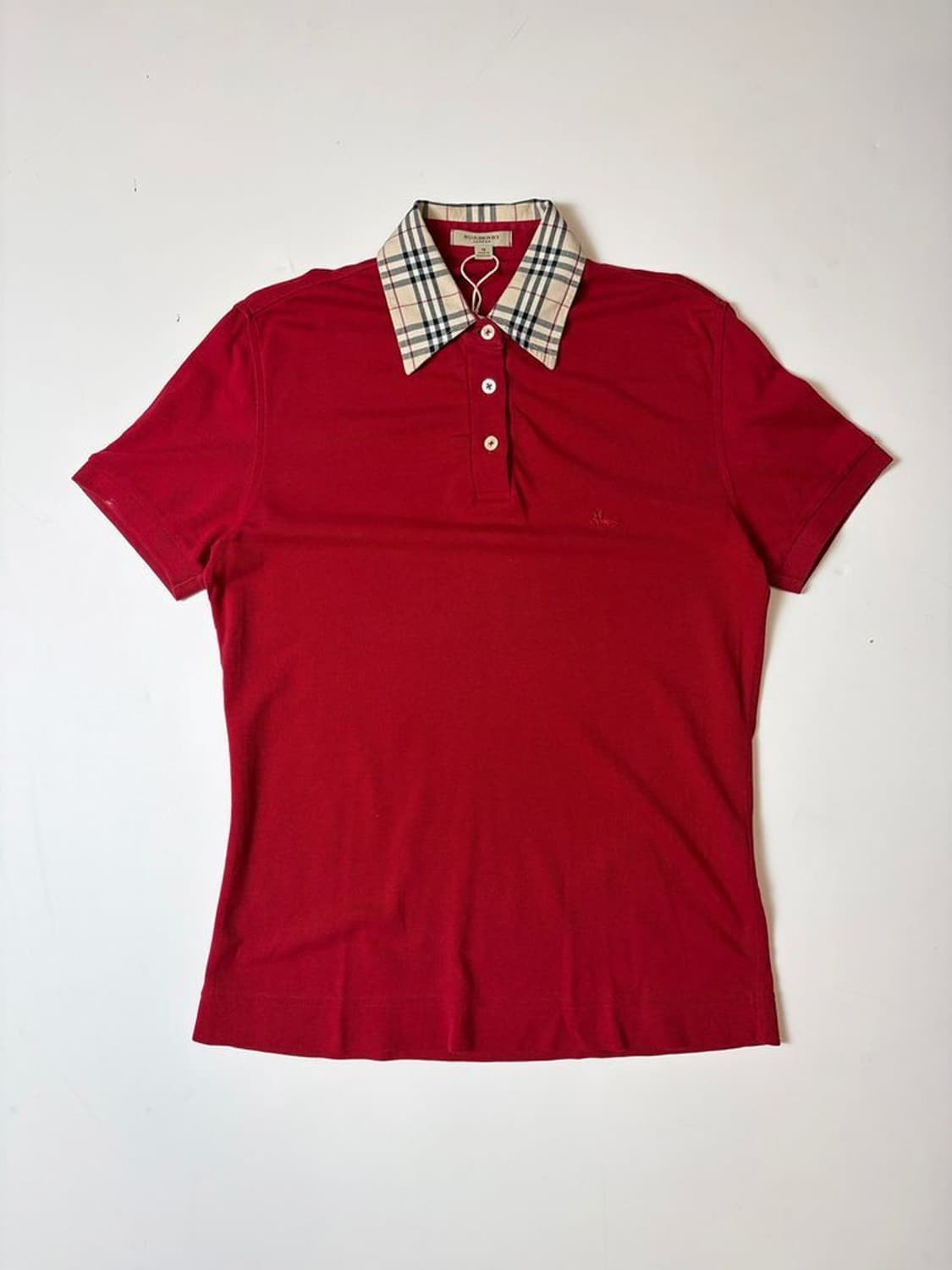 버버리 런던 노바체크 카라 반팔 티셔츠 PN9573 상품이미지1