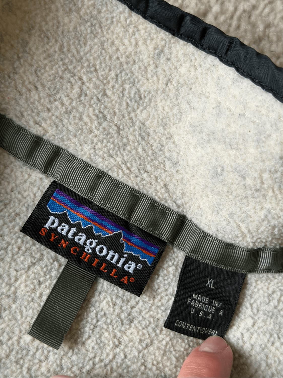 98FW 파타고니아 신칠라 스냅-T 아즈텍블루/스모크그레이 USA 상품이미지3