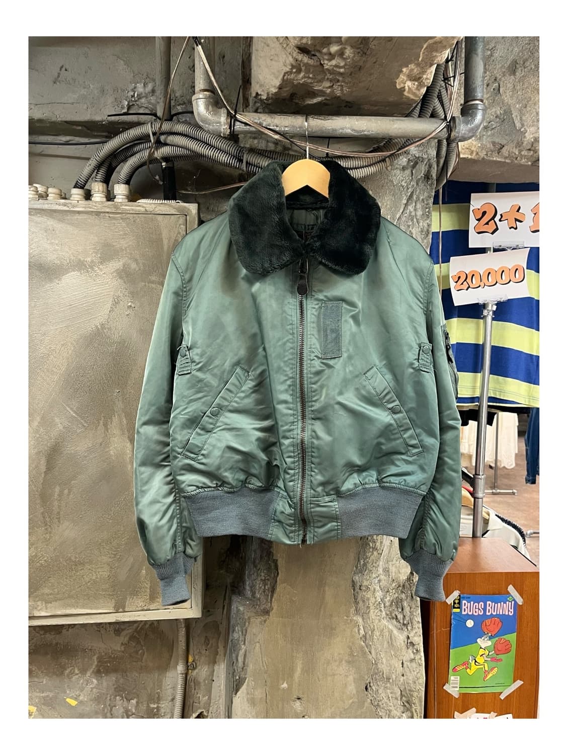 알파인더스트리 B—15D 플라이트 자켓 카키 M #csz3821 상품이미지1