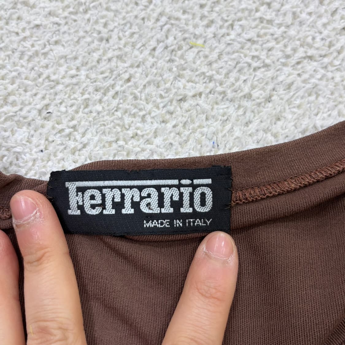 실측확인 페라리오 브이넥 반팔 티셔츠 0415E 상품이미지3