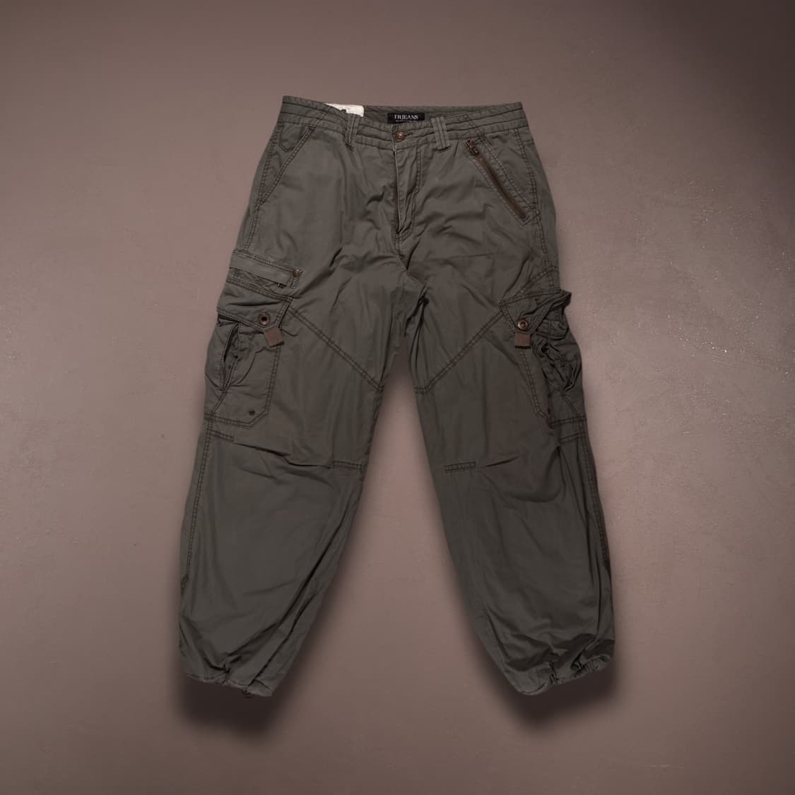 빈티지 그런지 셔링 카고팬츠 상품이미지1