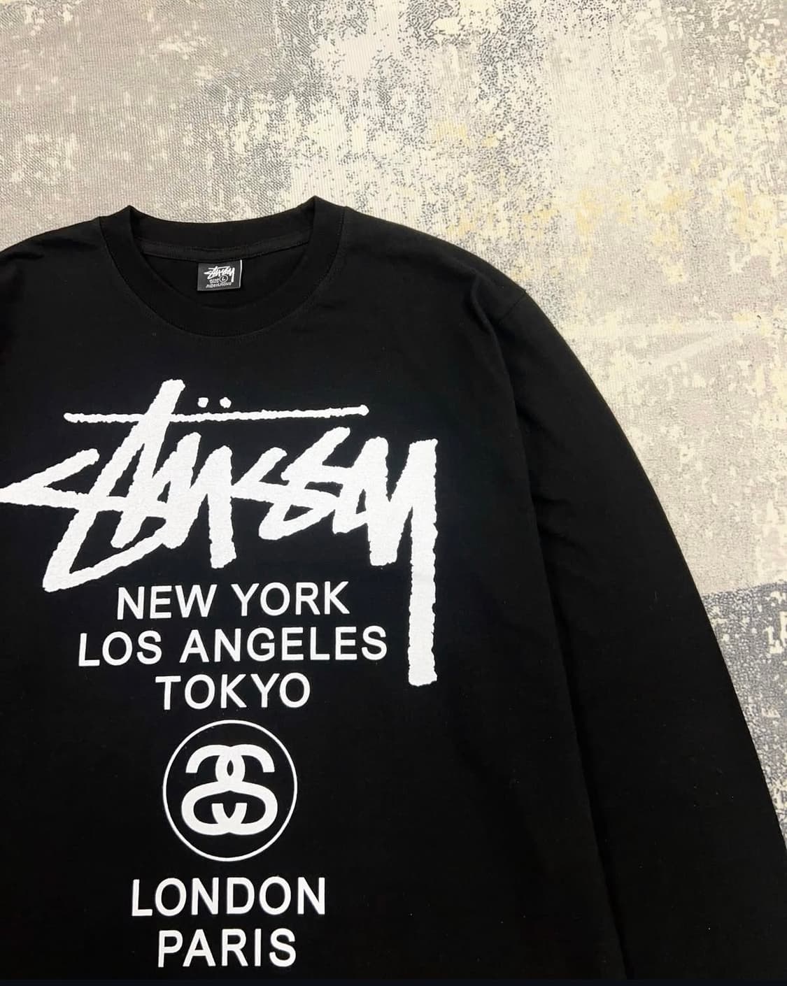 스투시 Stussy 월드투어 긴팔 블랙 상품이미지3