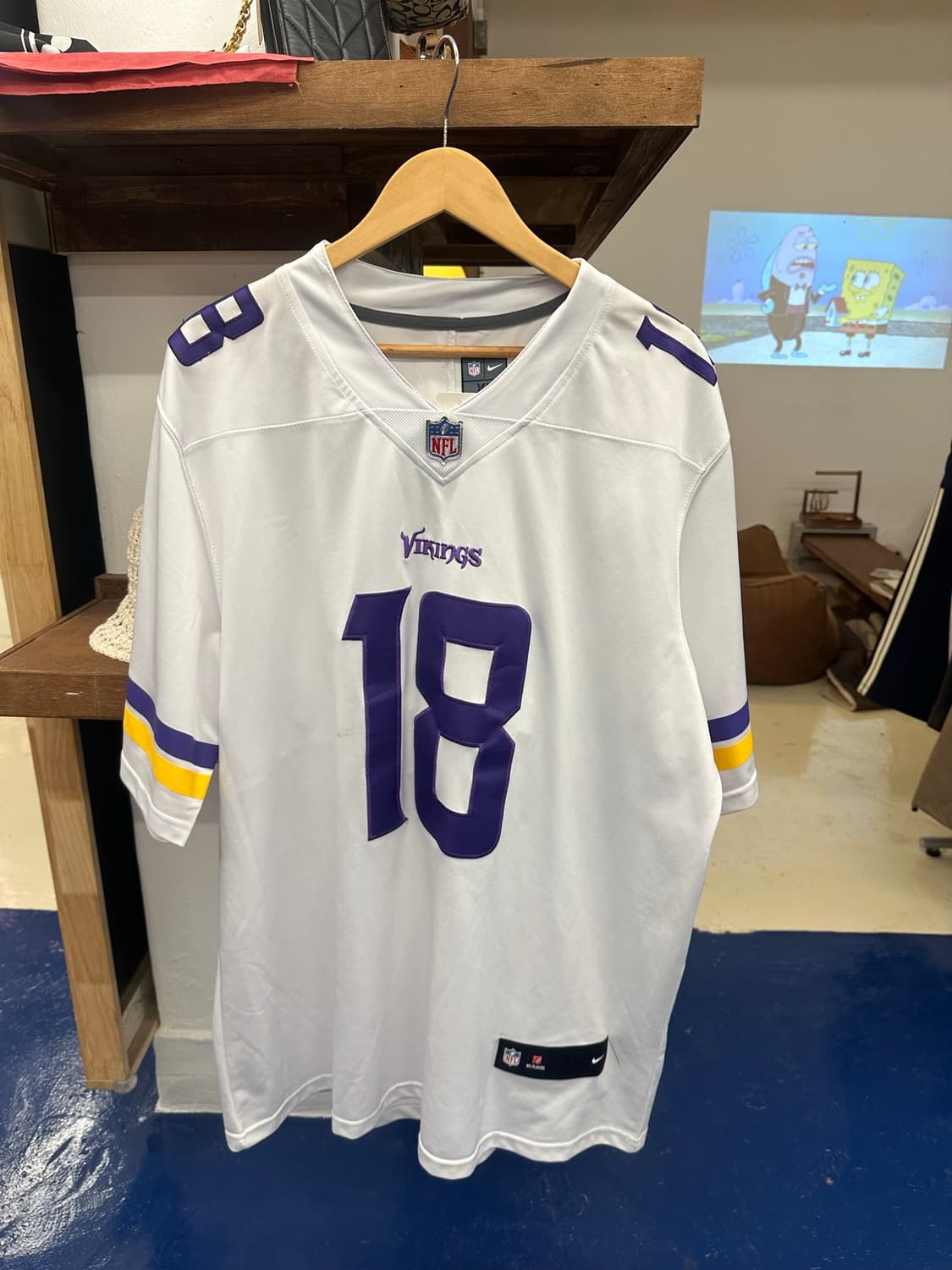 NIKE NFL 바이킹스 블록코어 풋볼져지 상품이미지4
