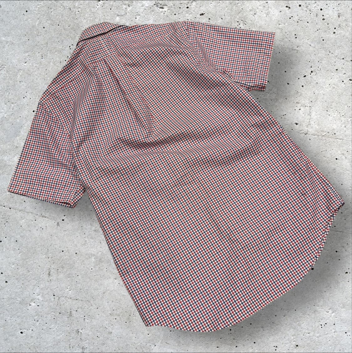 [S] 폴로 랄프로렌 레드 네이비 체크 반팔 셔츠 B779 상품이미지2