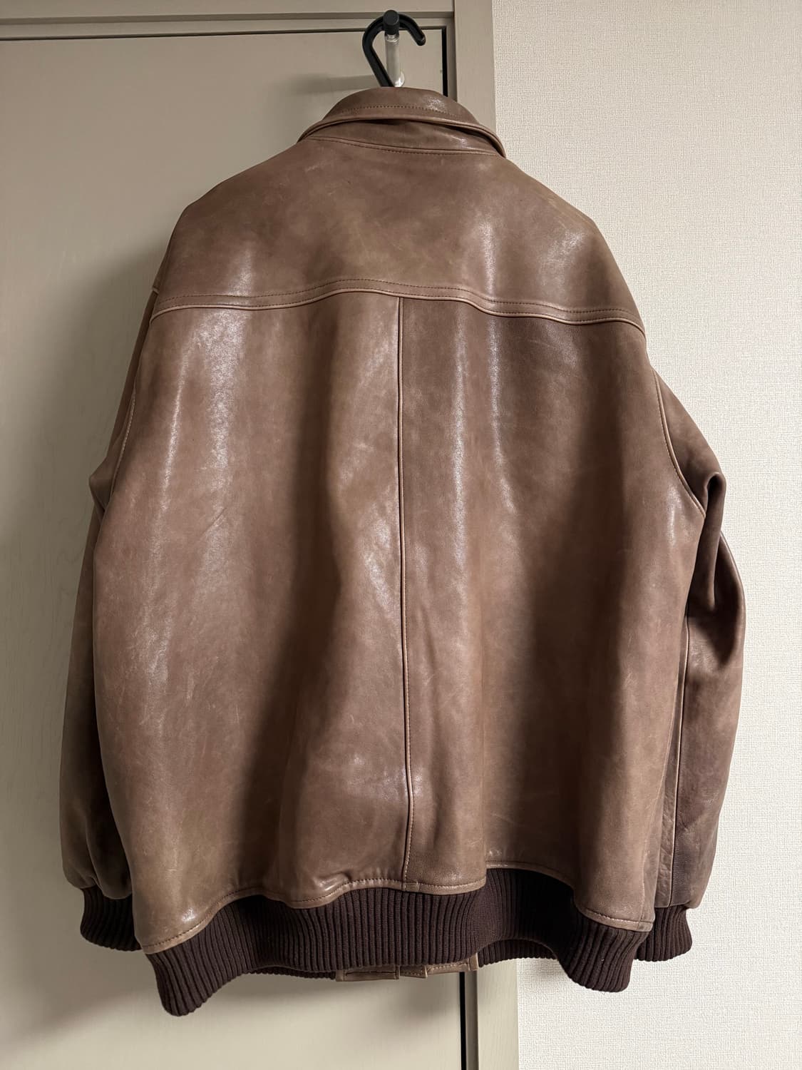 오라리 헤비 램 레더 블루종 4  상품이미지2