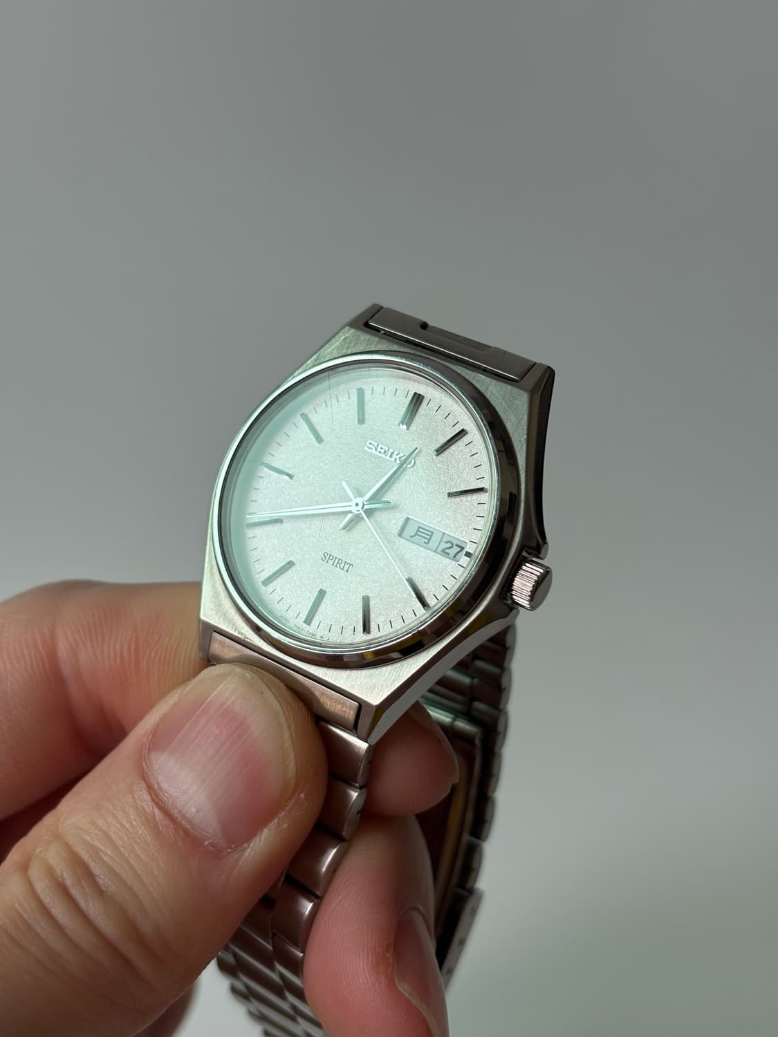 1990년대 Spirit 스노우플레이크 다이얼 실버 쿼츠 남성 상품이미지8