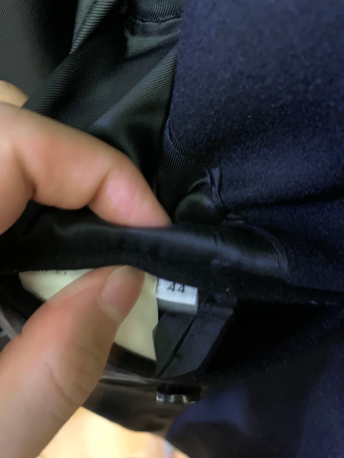 아워레가시 울 돌핀 코트 핸드라이팅 택 상품이미지6