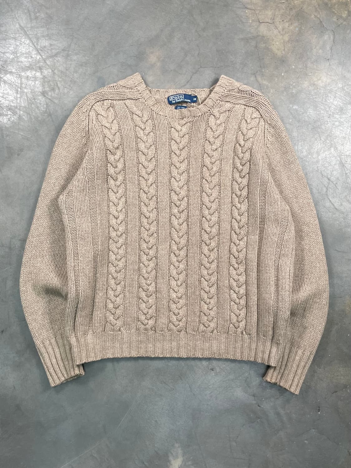 폴로 꽈배기 엘보 패치 니트 상품이미지1