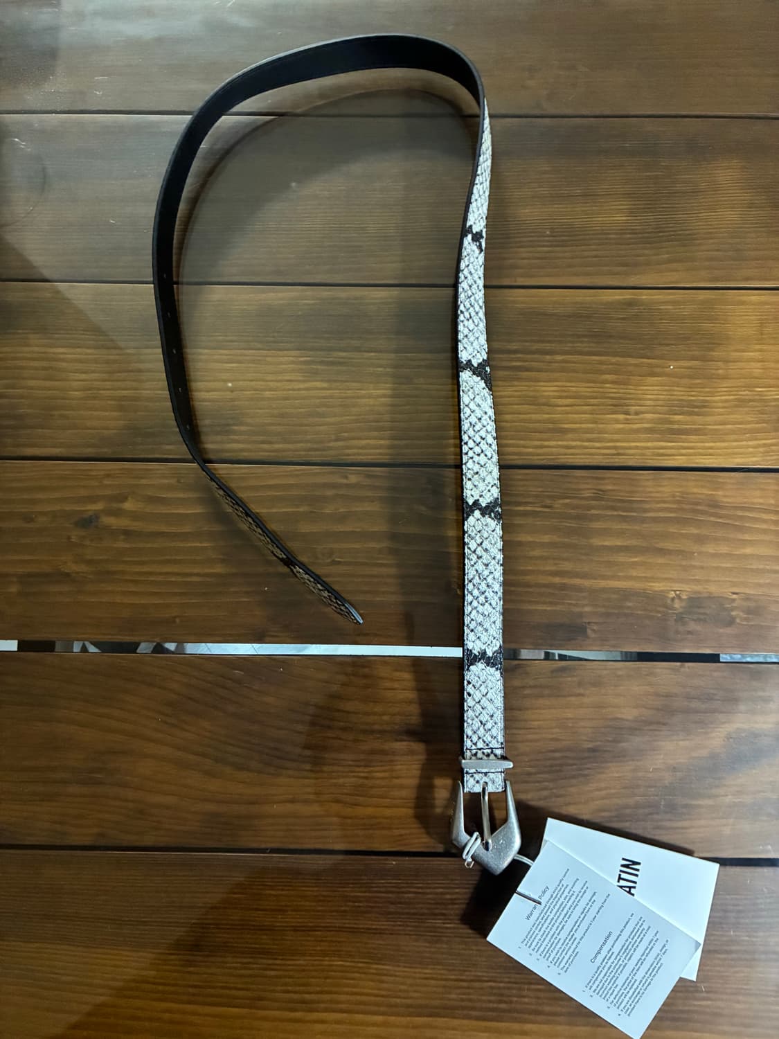 킴마틴(마뗑킴) 파이톤 레더 벨트 상품이미지6