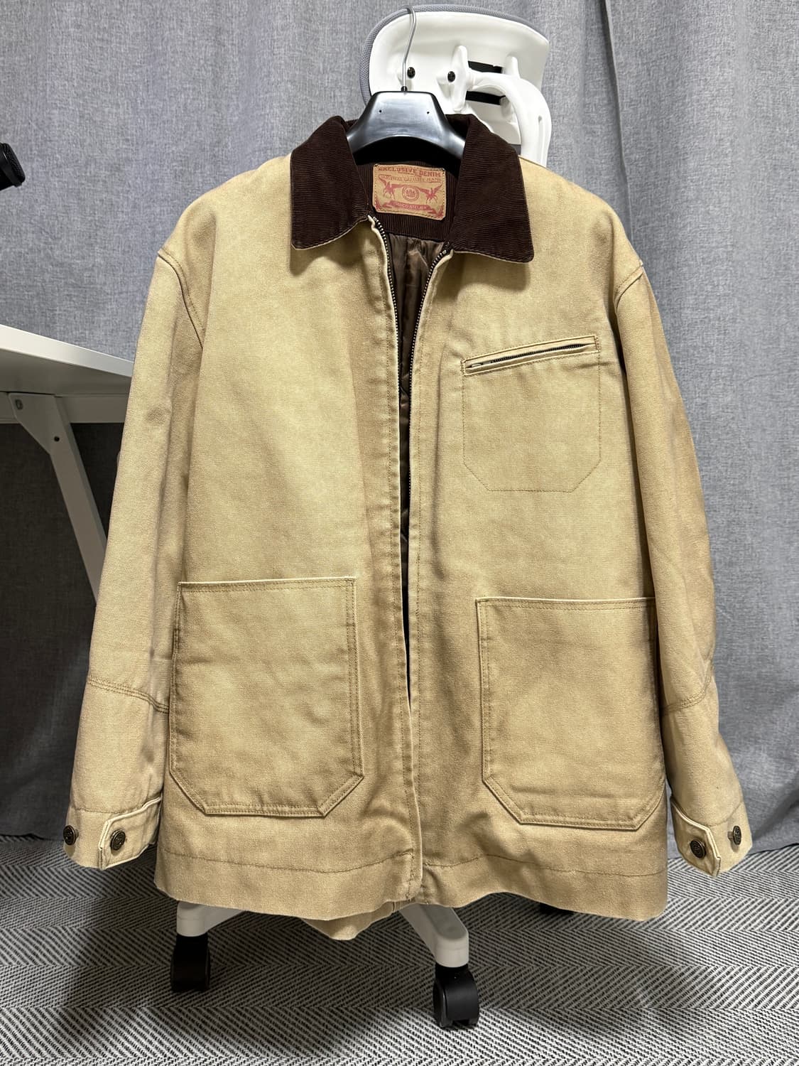 Dnsr 빈티지 워크자켓 베이지 M 상품이미지1