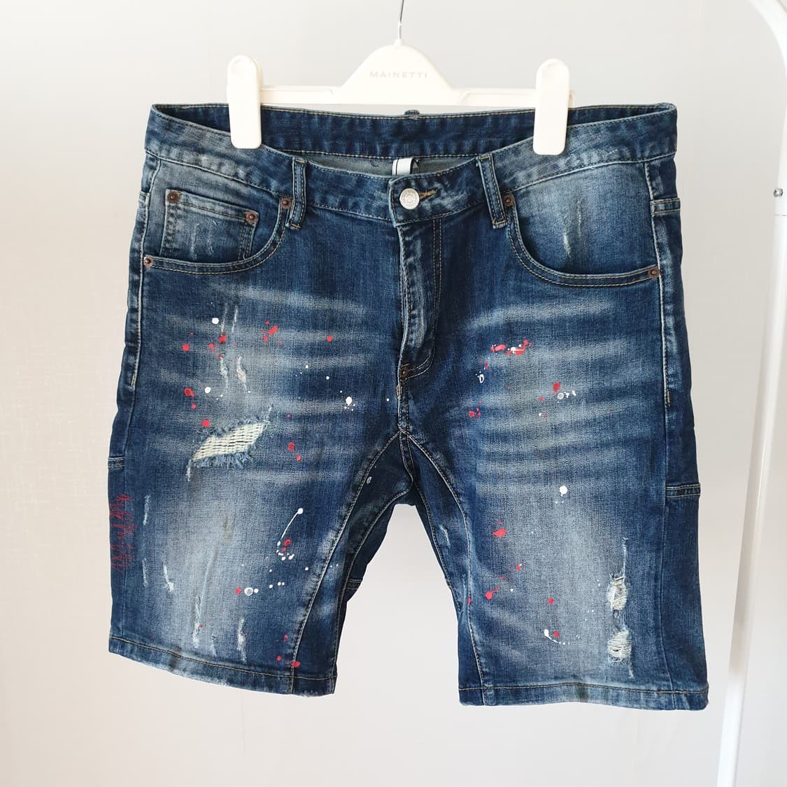 빈티지 데님 워싱팬츠 반바지 34사이즈 상품이미지1