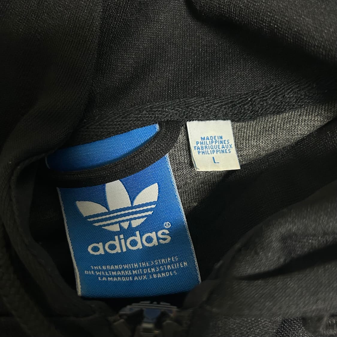 00s 아디다스 플락 후드 집업 져지 블랙 L 상품이미지7