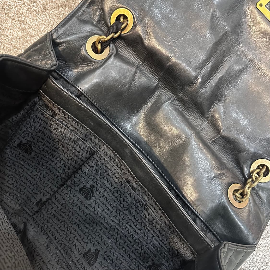 랑방 이태리랑방 퀄팅 체인 해피백(숄더백) 상품이미지5