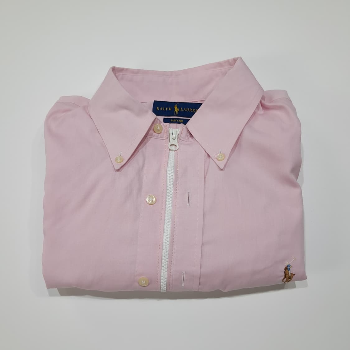 CL791 FREE 폴로 핑크 리메이크 크롭 집업 셔츠 상품이미지6
