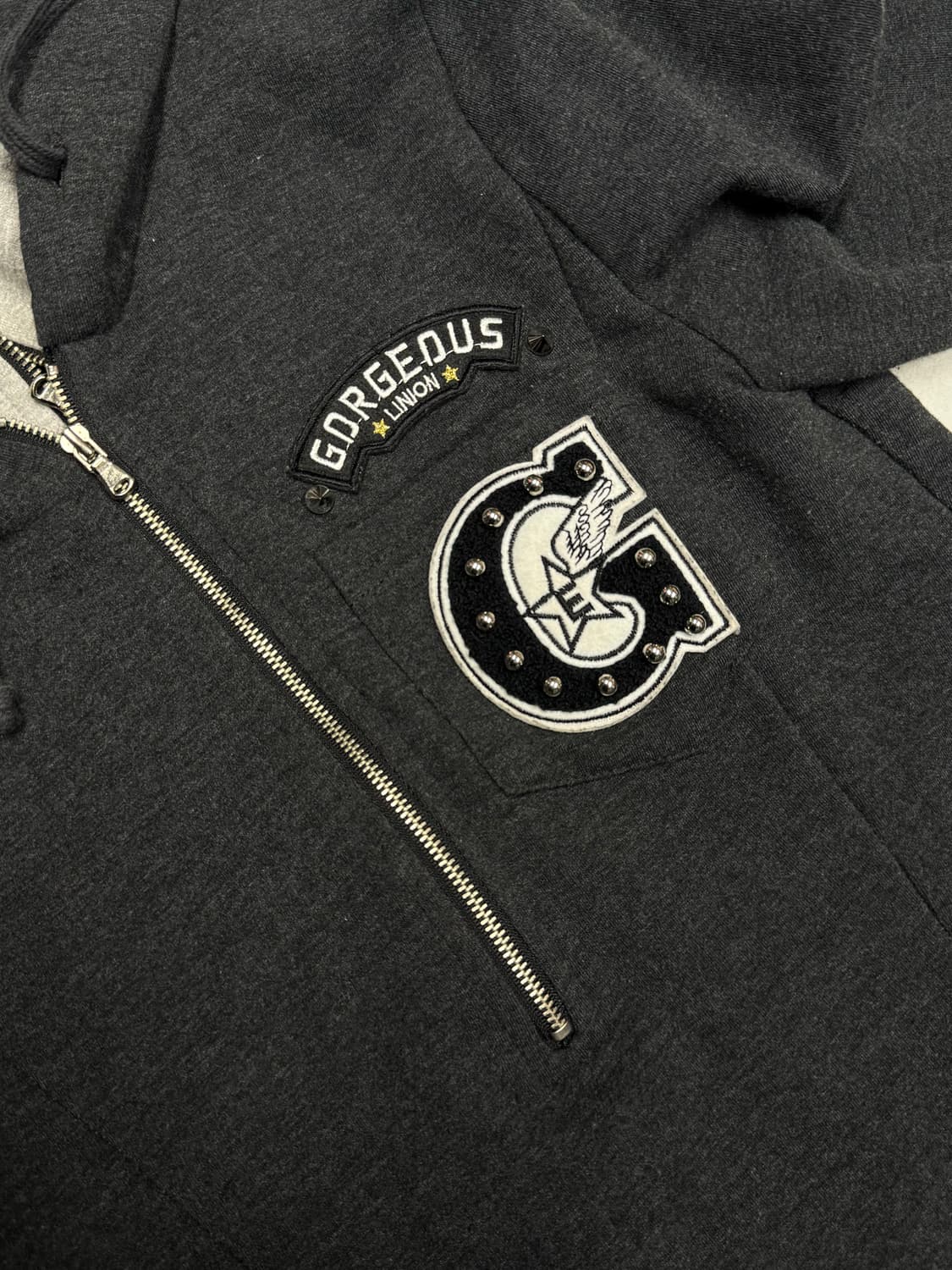 에고이스트 펑크 스터드 후드원피스  상품이미지3