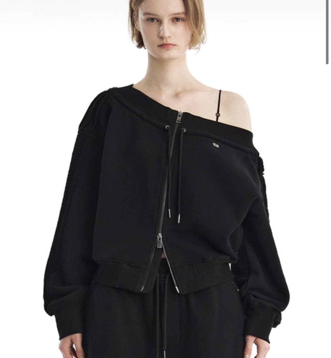 트밍Off-Shoulder Sweat Set-Up Zip-Up [ B 상품이미지1