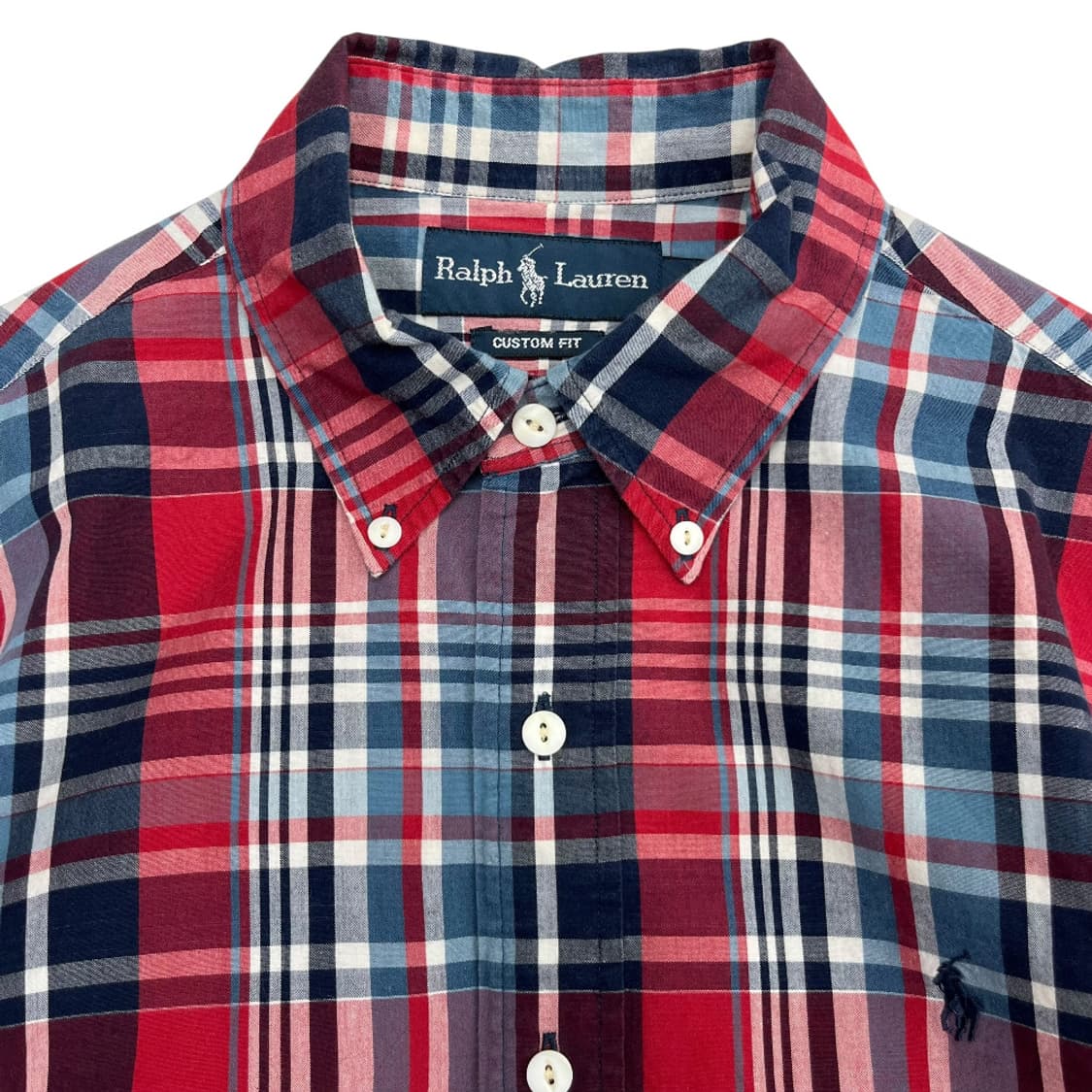 폴로 랄프로렌 블랙포니 타탄체크 셔츠 S 상품이미지4