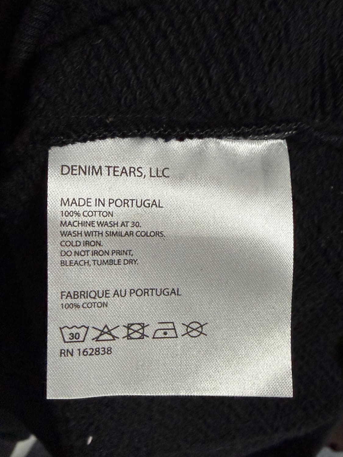 데님티어스 racism 후드 블랙 상품이미지4