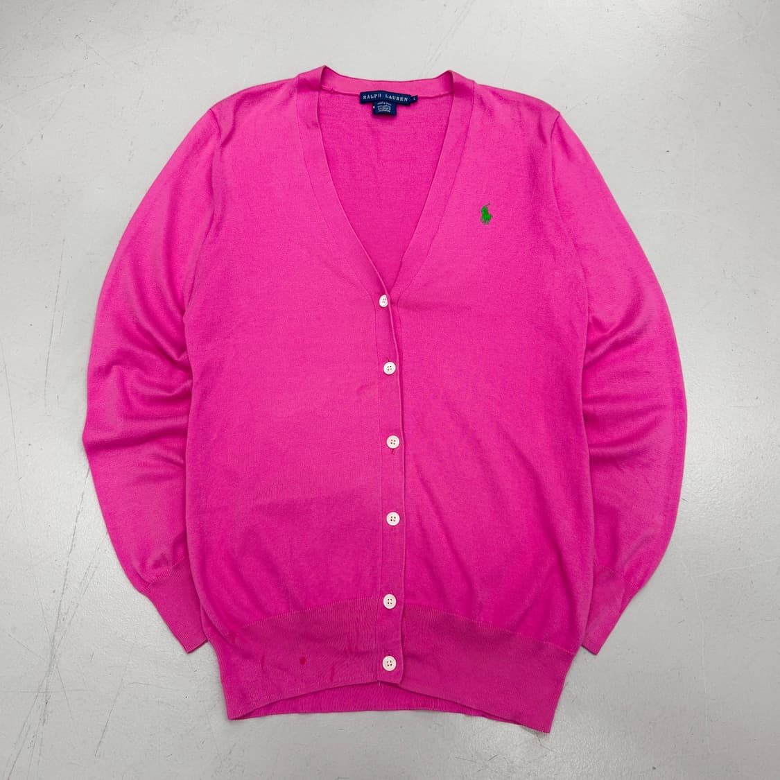 폴로 포니 핑크 니트 가디건 상품이미지2
