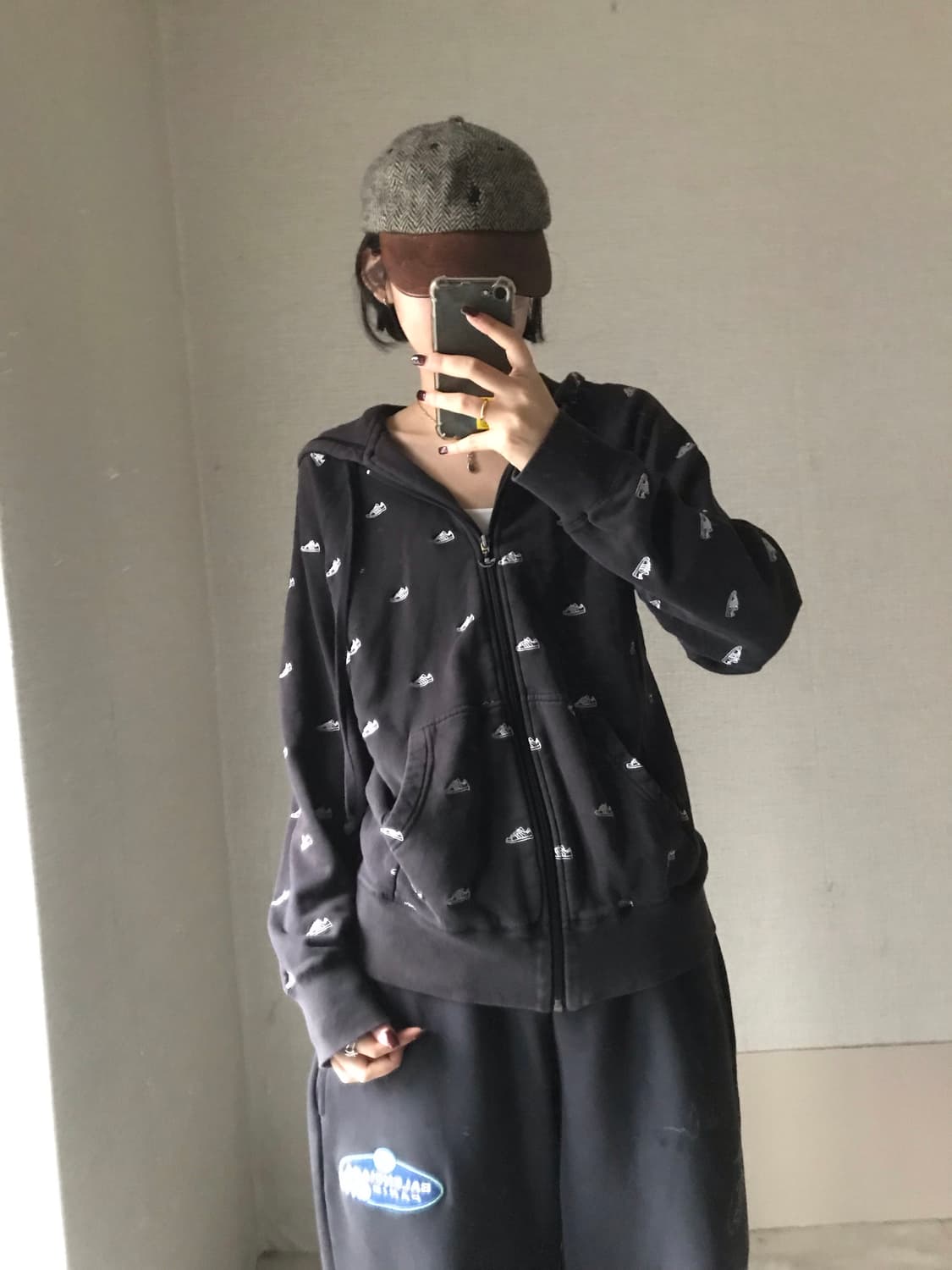 아디다스 00s 블랙 슈퍼스타 후드집업 상품이미지4