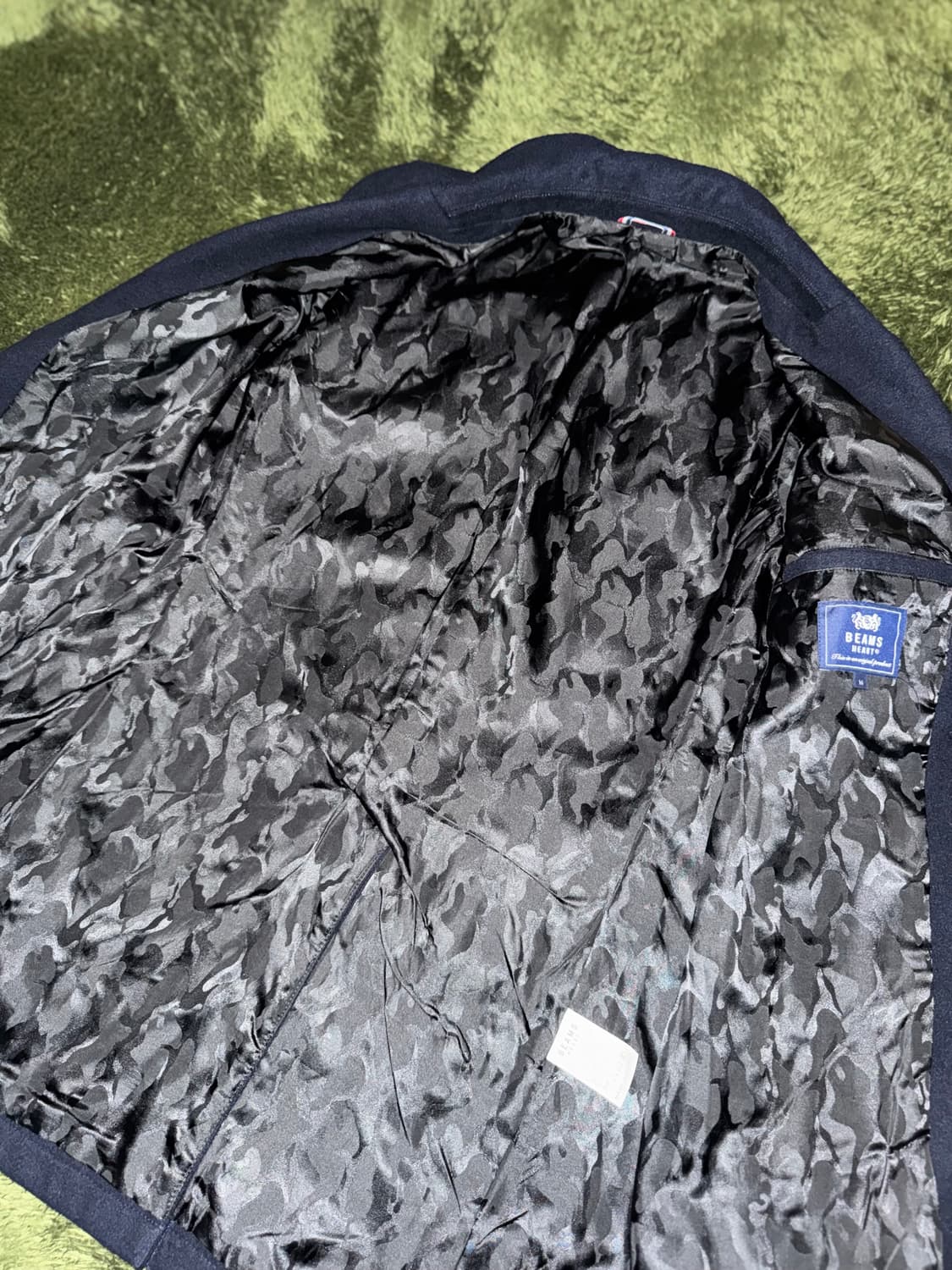 [M] BEAMS HEART 빔즈 하트 쓰리버튼 하프 코트 블레이저 상품이미지4