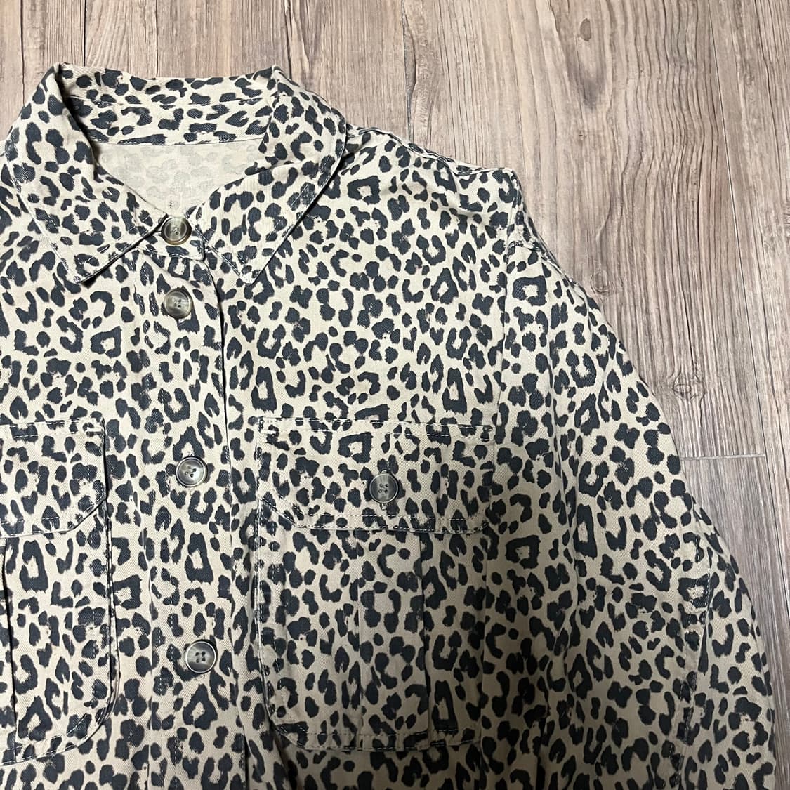 90‘s 레오파드 셔츠 아우터 상품이미지8