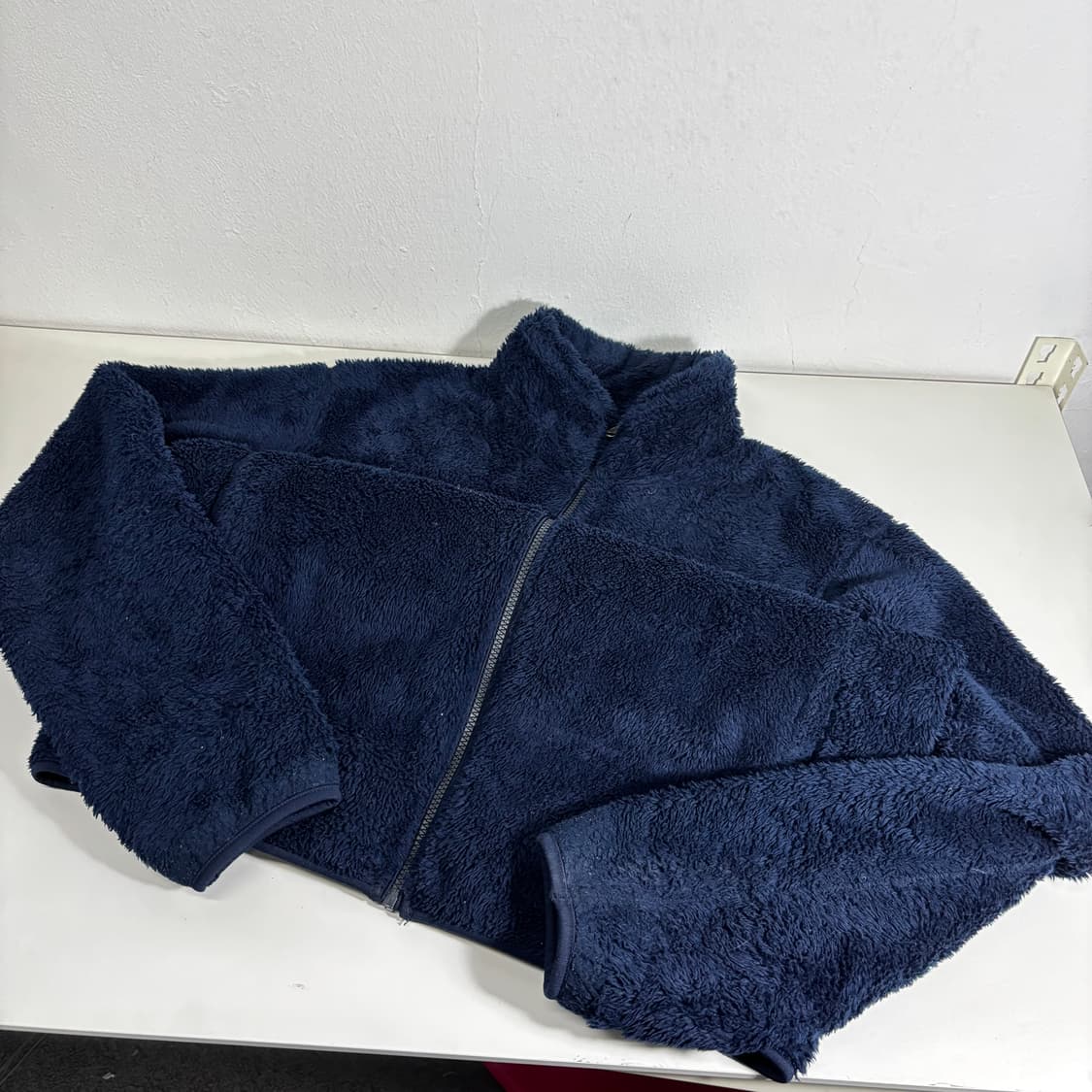 XL 유니클로 다크네이비 후리스 집업 상품이미지1