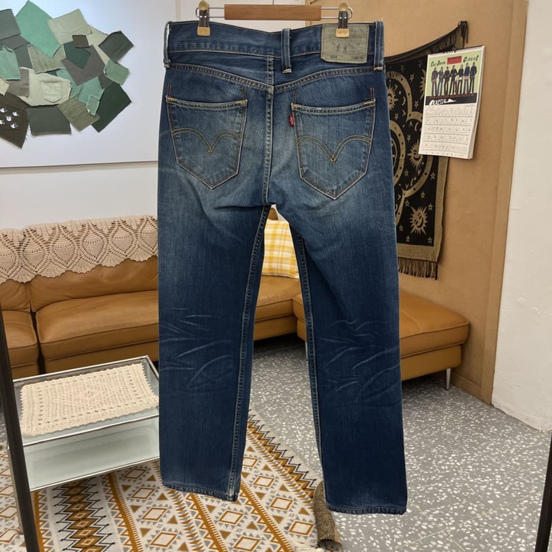 리바이스 504 빈티지레트로 00s 워싱 데님팬츠 30인치 C10967 상품이미지4