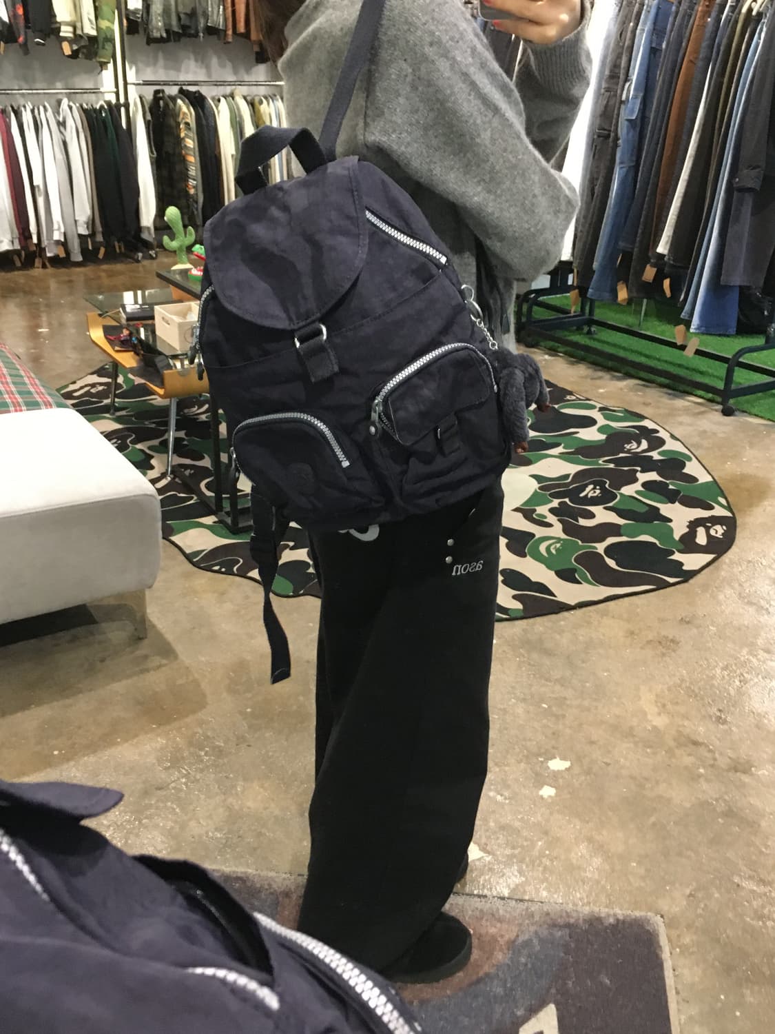 키플링 복조리 미니 백팩 네이비 상품이미지7