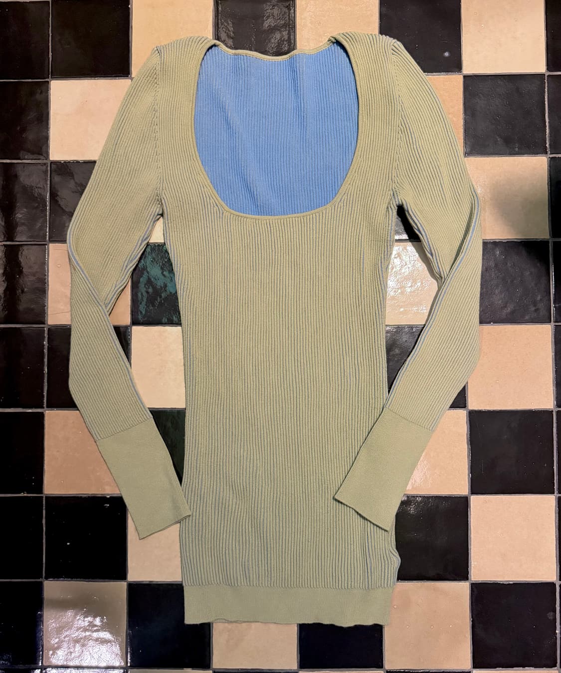 자크무스 스쿱넥 리브니트탑 상품이미지2