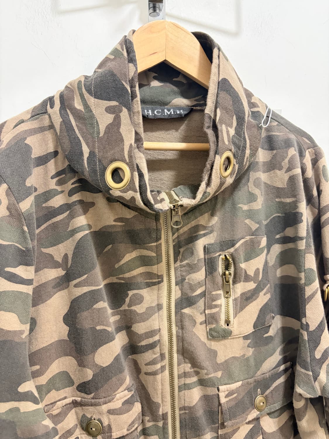 H.c.m.ii 카모 케이프 반팔자켓 상품이미지6