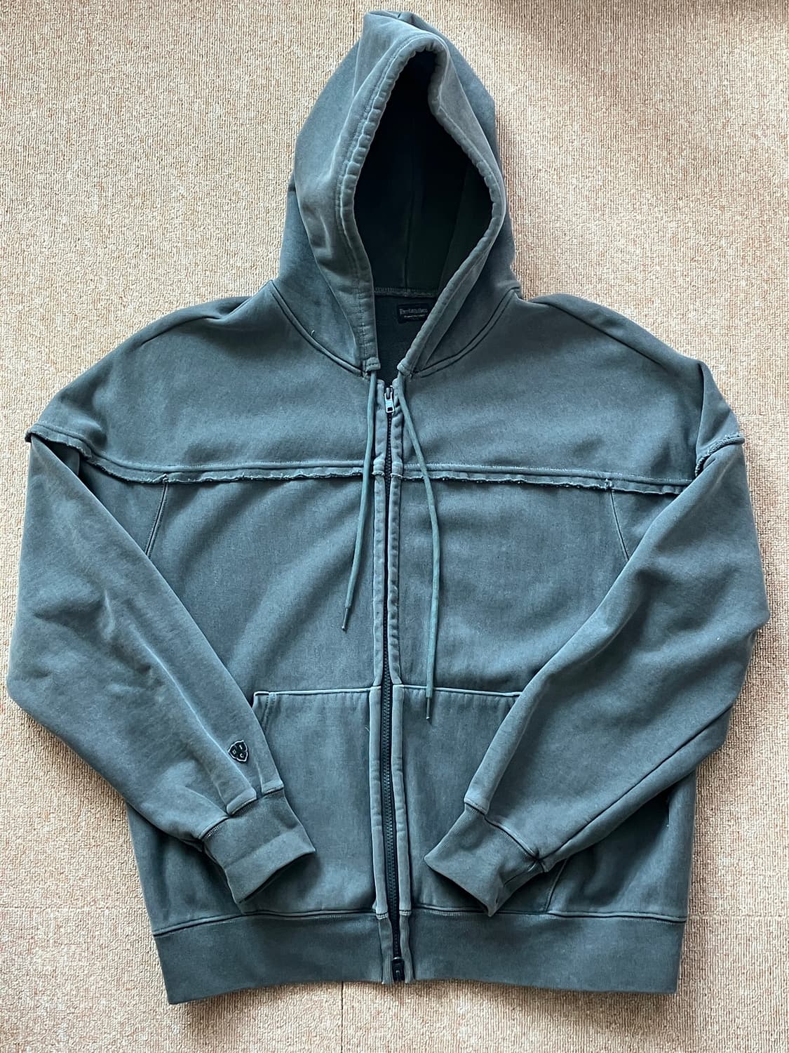 헤리티지플로스 피그먼트 후드집업 상품이미지1