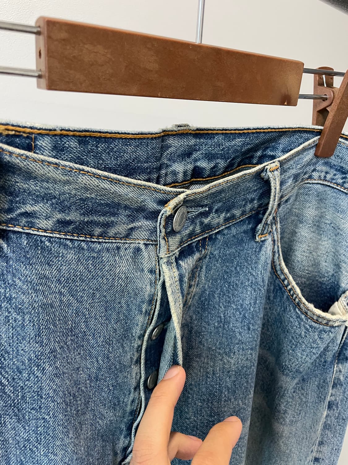 (36) Levis501 리바이스501 워싱 데님팬츠 상품이미지4