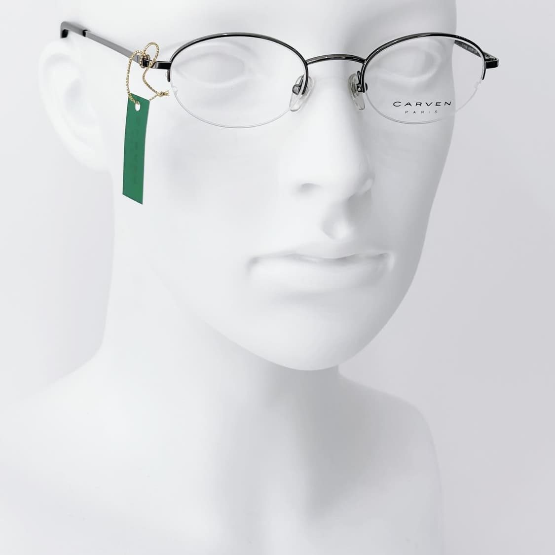 키지클럽 CARVEN 그레이 반무테 데드스탁 빈티지안경 상품이미지5