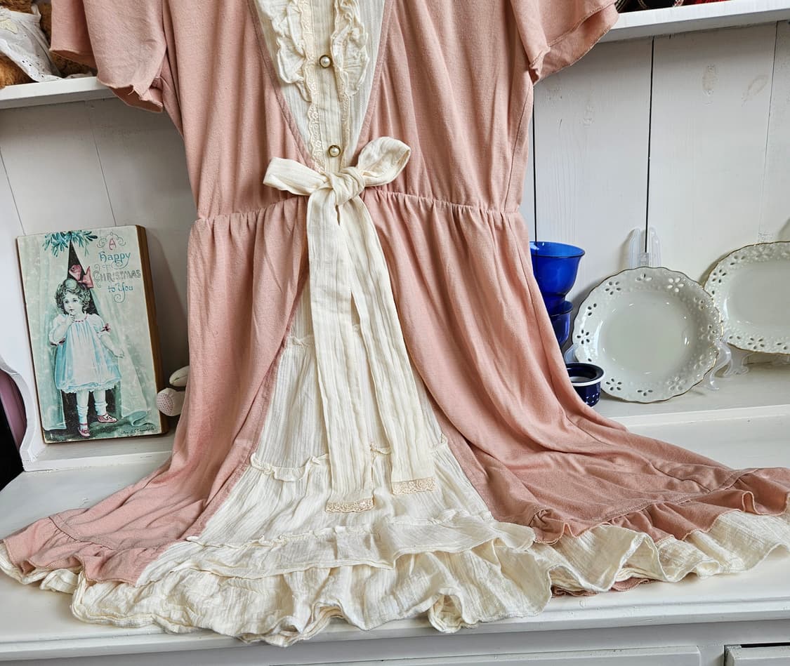 0327(Axes Femme) 레이어드 배색 원피스 상품이미지4