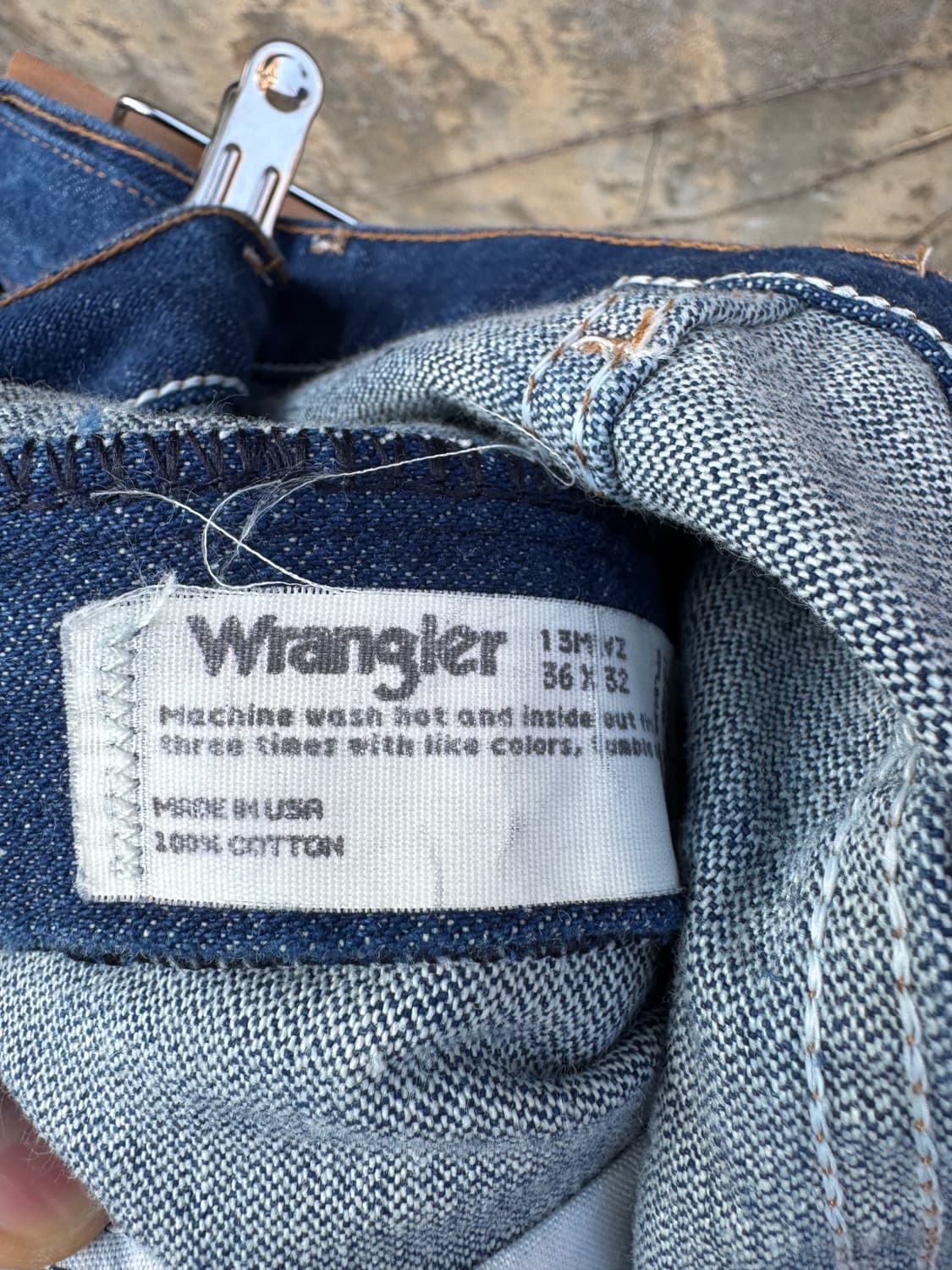90s 랭글러 빈티지 13mwz 카우보이컷 데님 팬츠 36 상품이미지7