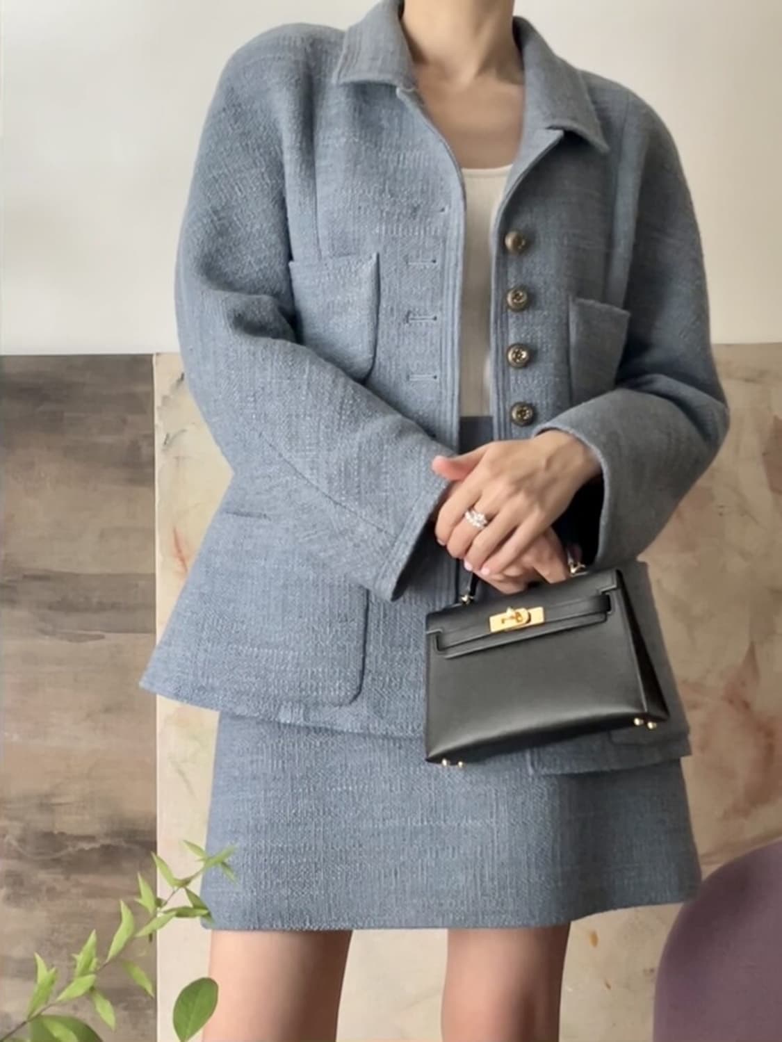 쎄모먼 헤이즐 트위드 자켓 상품이미지1