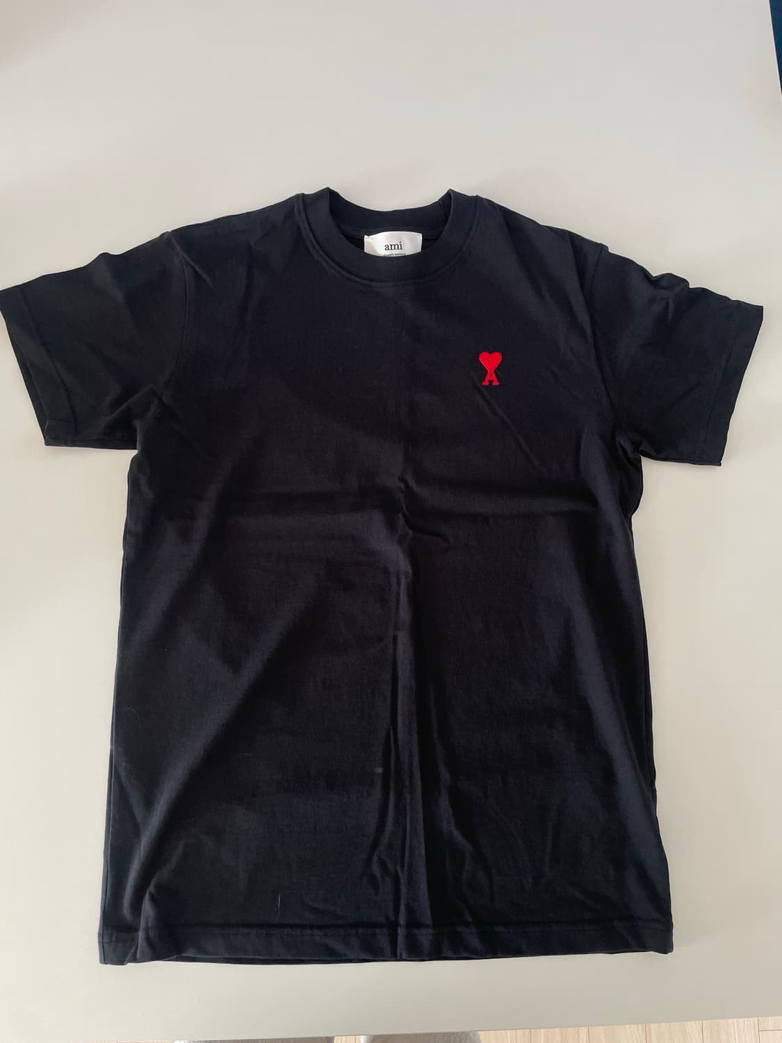 아미 레드 로고 블랙 반팔티 S 상품이미지2