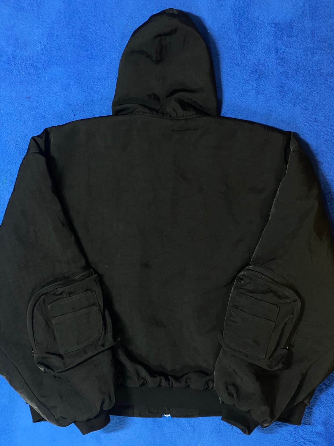 PAS 아워파스082 오버사이즈 블랙 후드 집업 New MA-1 상품이미지7