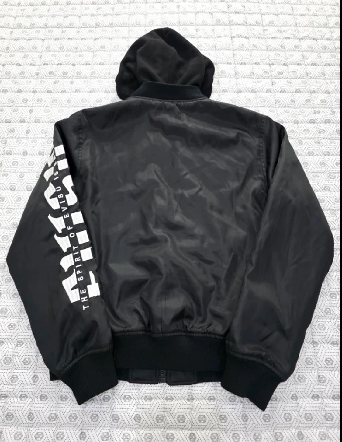 EVISU 에비수 리버시블 블랙 후드 집업 90 상품이미지6