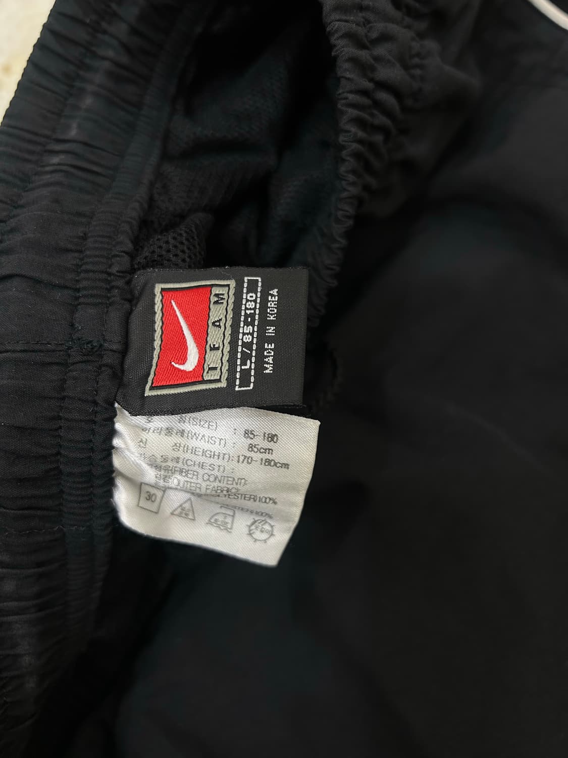 [L]나이키 올드스쿨 스우시 우븐 팬츠/블랙 상품이미지5