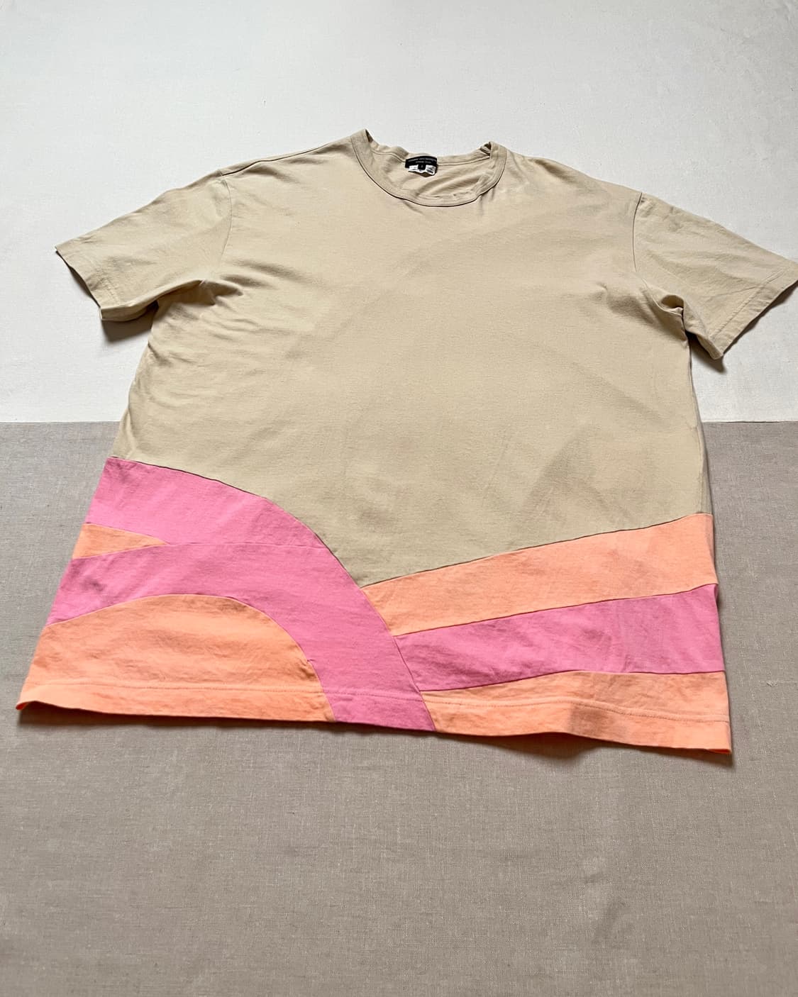 꼼데가르송 옴므플러스 컬러블럭 티셔츠 comme des garcons 상품이미지3