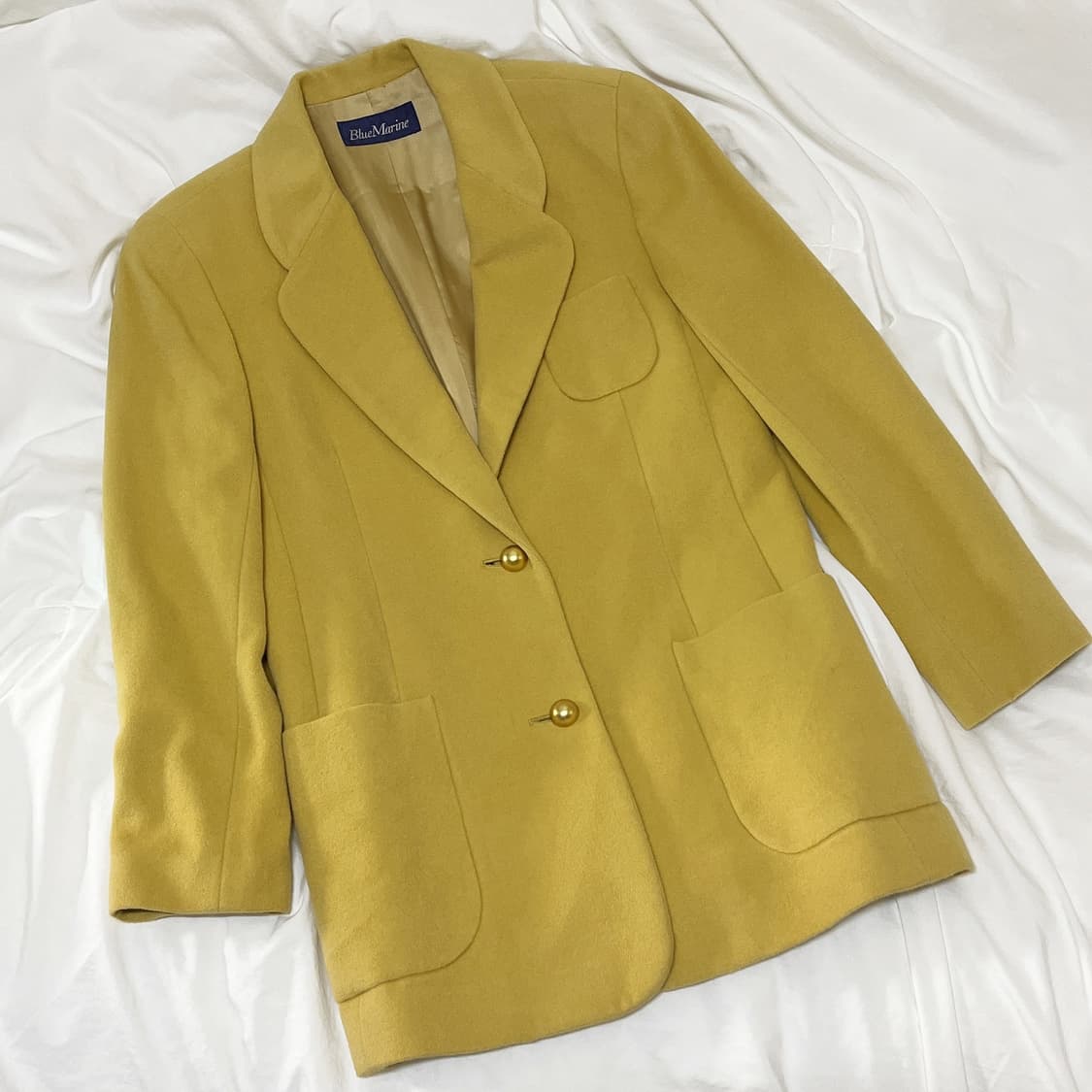 빈티지 ) 머스타드 울자켓 상품이미지2