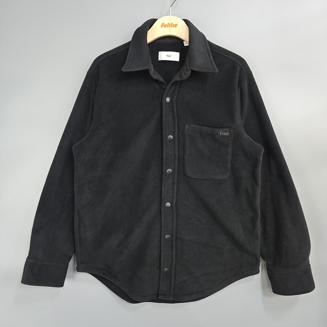 티엔에이(Tna) 플리스 셔츠 자켓 블랙 S 상품이미지1