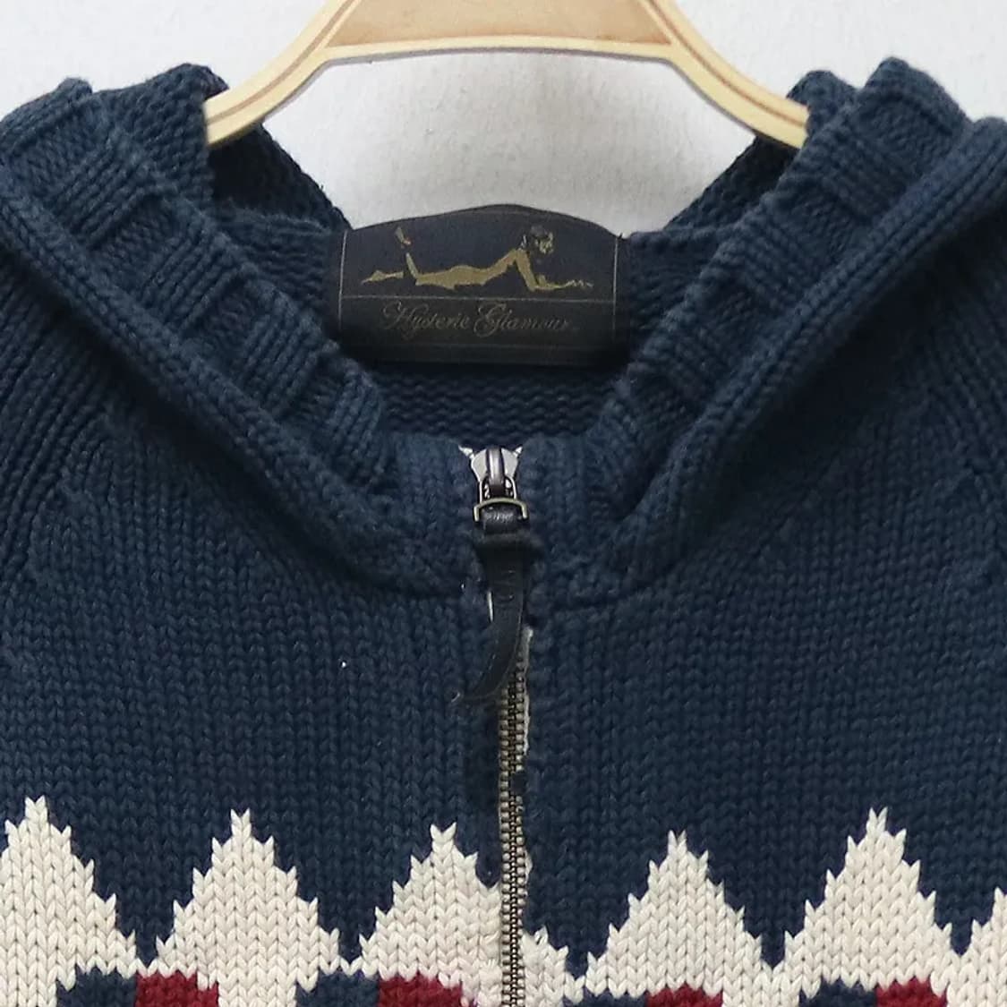 히스테릭글래머 니트 후드 집업 60275 상품이미지5