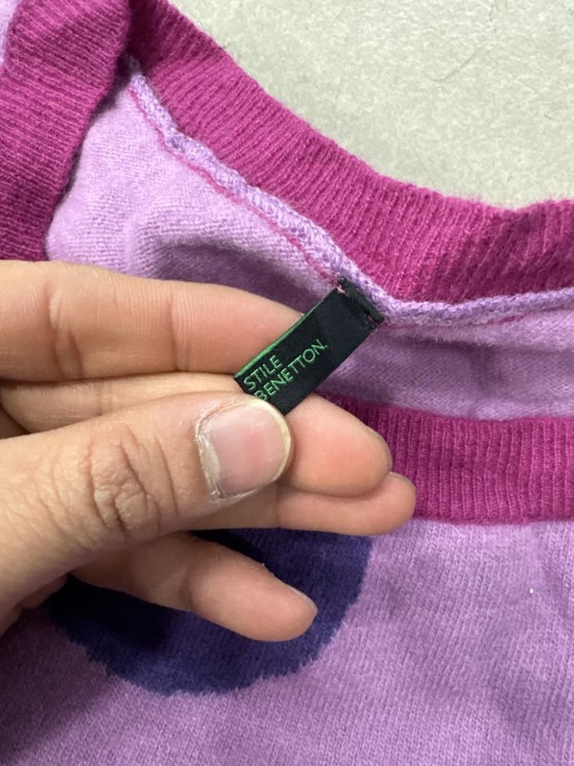 베네통 반팔 니트  상품이미지4